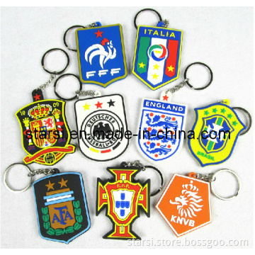 PVC World Cup Football Team Key Chain Country Team (ZQDYS)